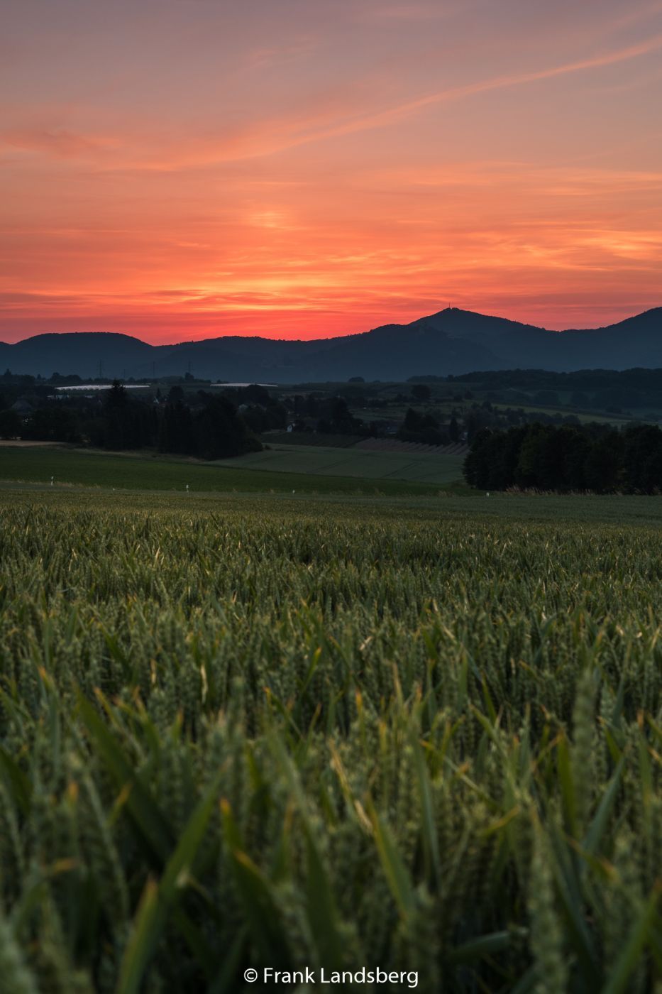 Panoramic view of the Siebengebirge, Germany