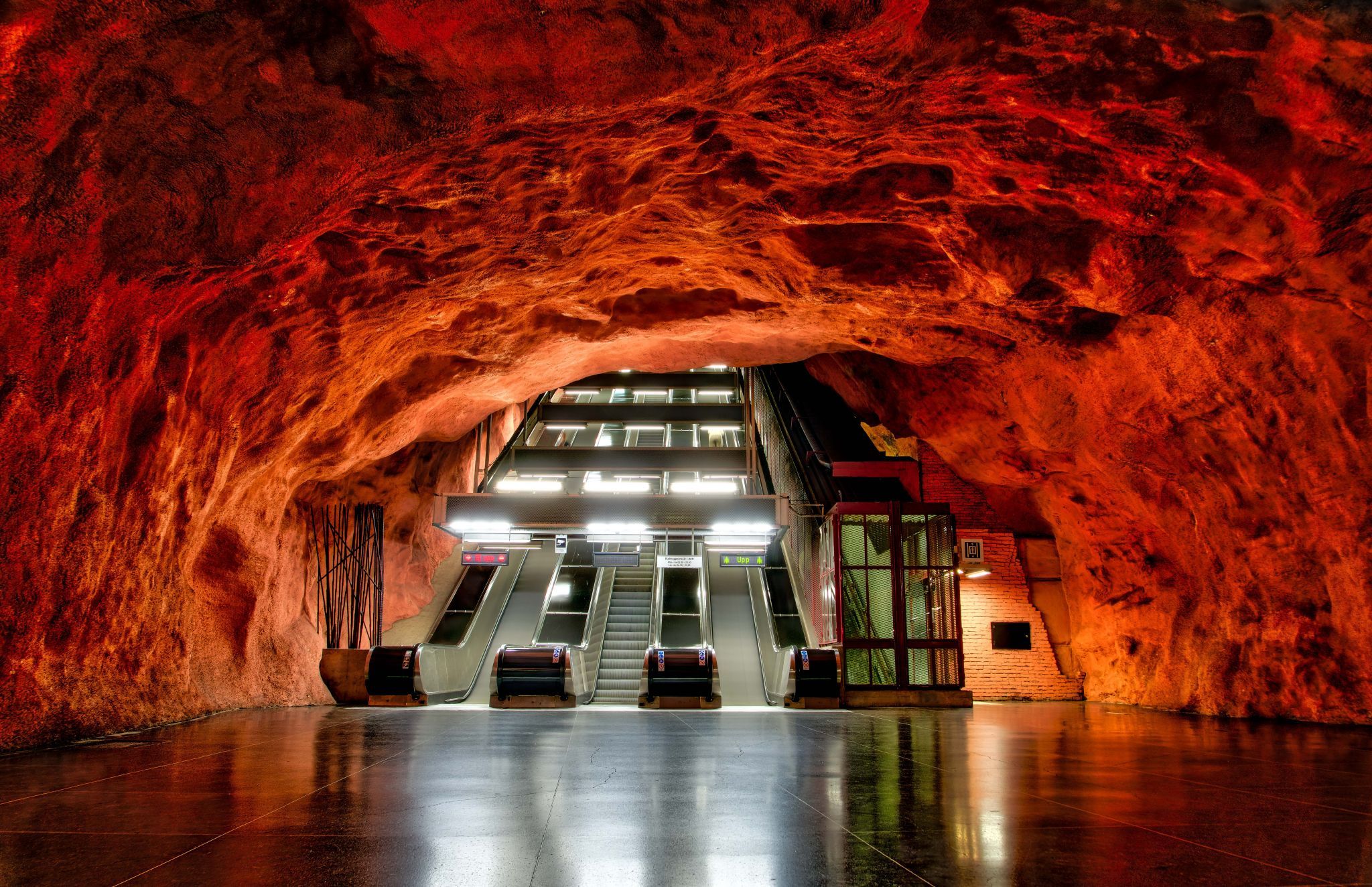 Radhuset T-Bana Subway Station in Stockholm, Sweden