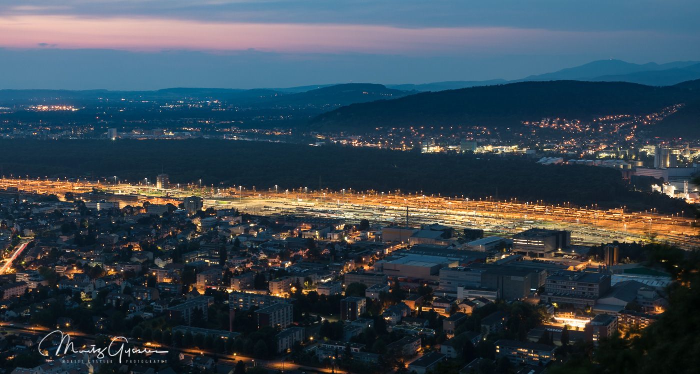 Railroad switch yard, Switzerland