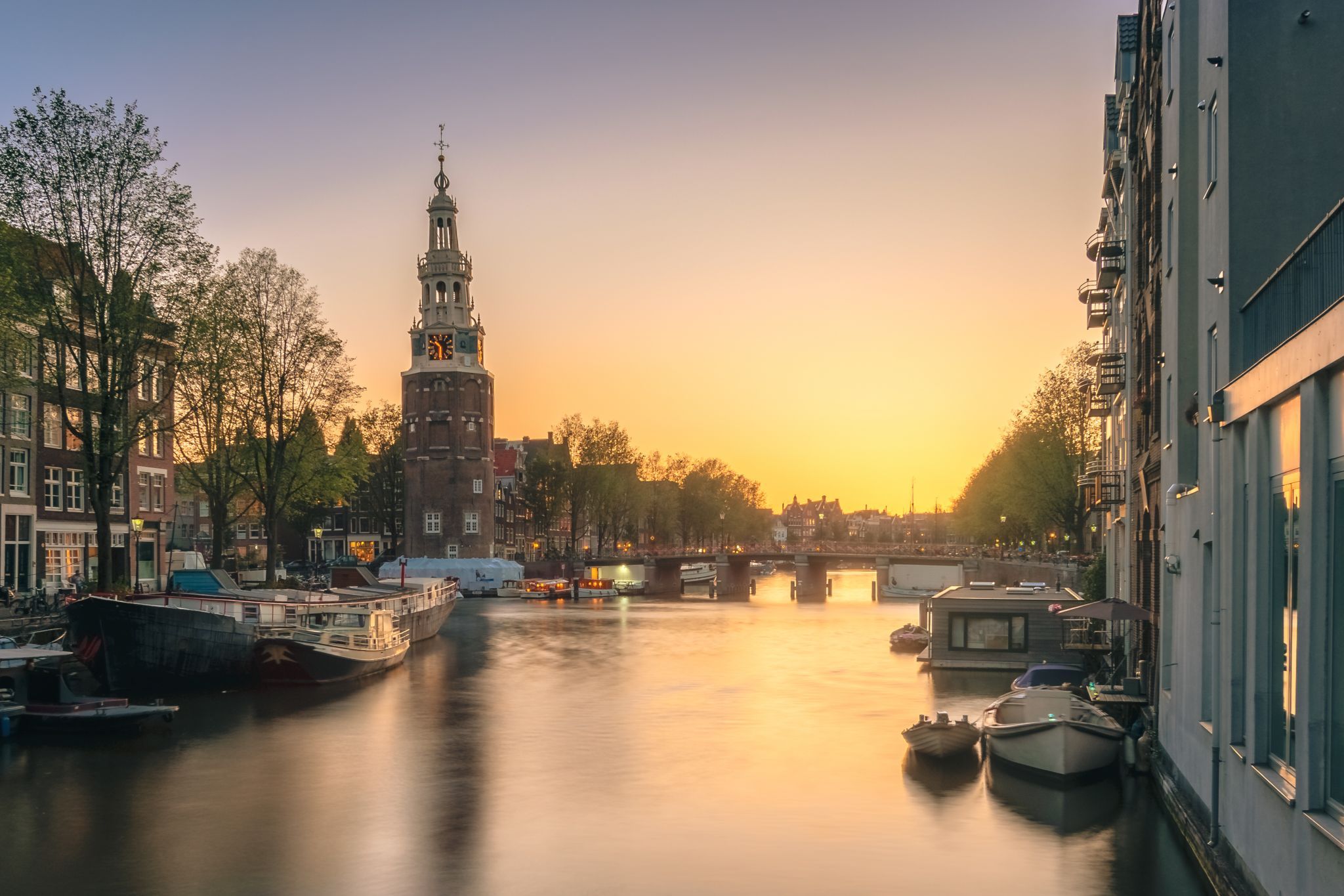 Rapenburgwal, Amsterdam, Netherlands