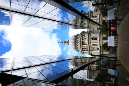 Reflection of St Paul's Cathedral