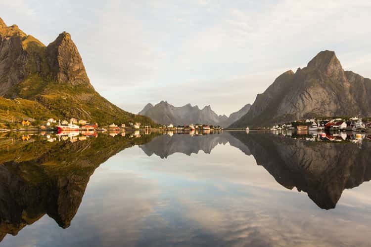 View of Reine from the waterfront, Lofoten