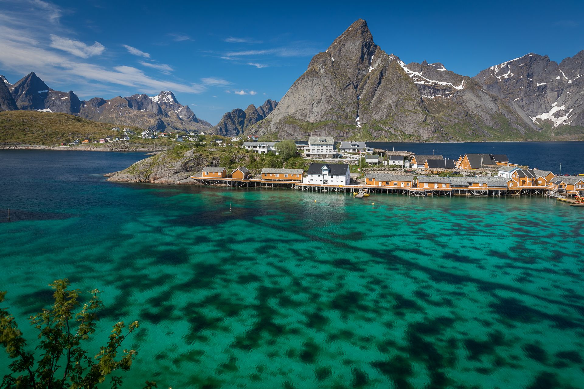 View of Sakrisøy, Norway