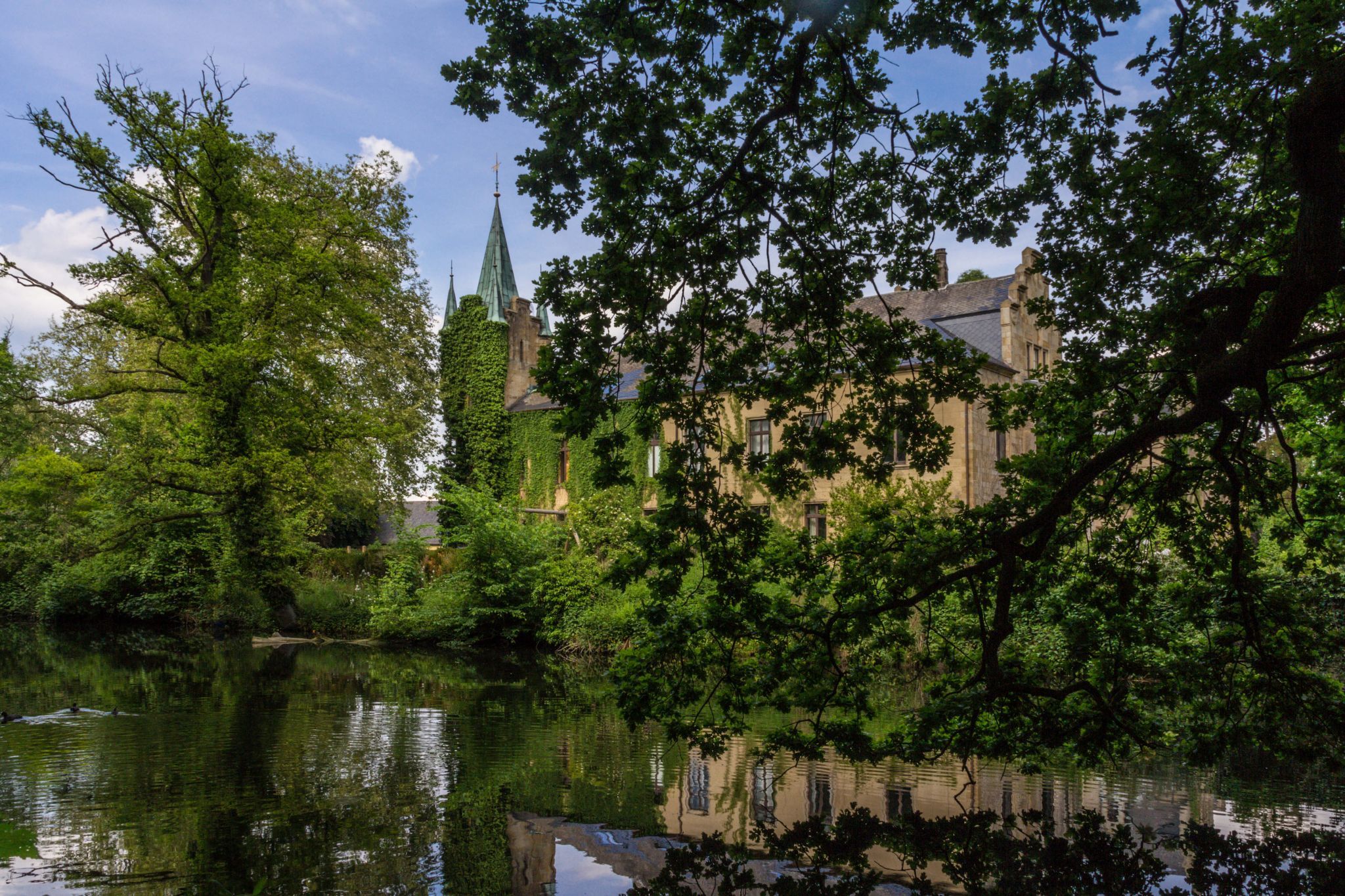 Schloss Ippenburg, Pond, Germany