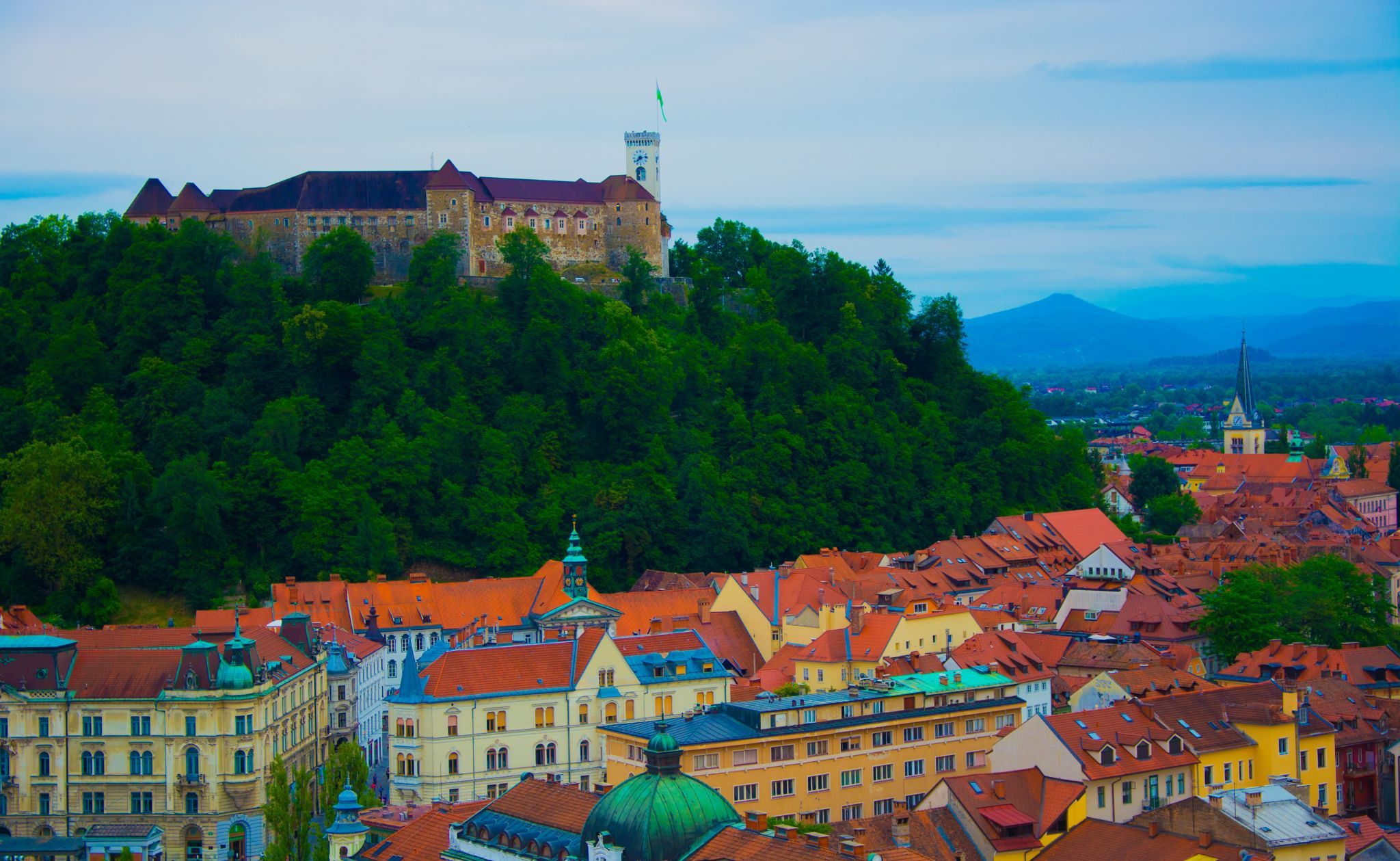 Skyscraper view, Ljubljana, Slovenia