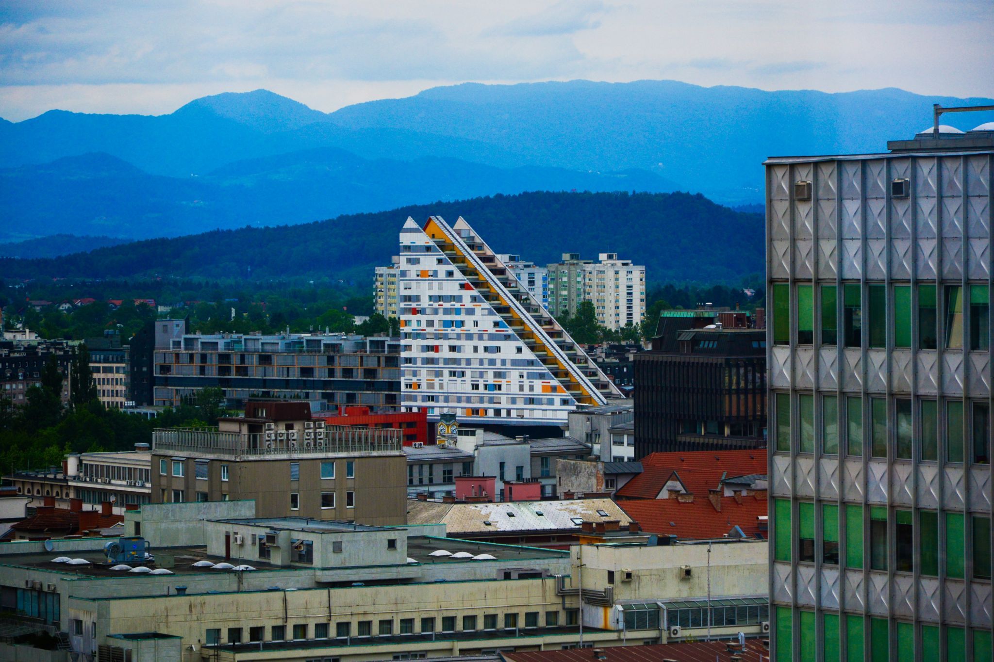 Skyscraper view, Ljubljana, Slovenia