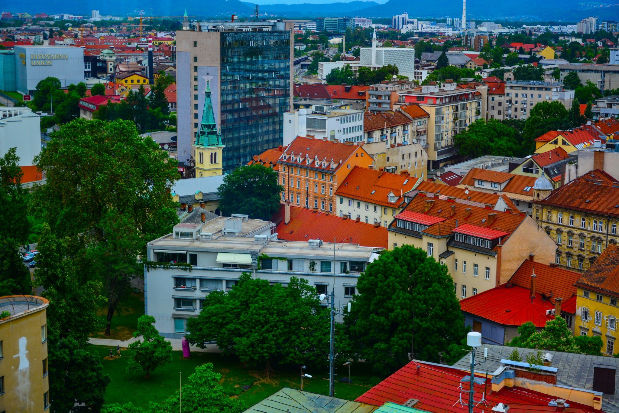 Skyscraper view, Ljubljana, Slovenia