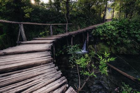Stair path at Plitvice Lakes