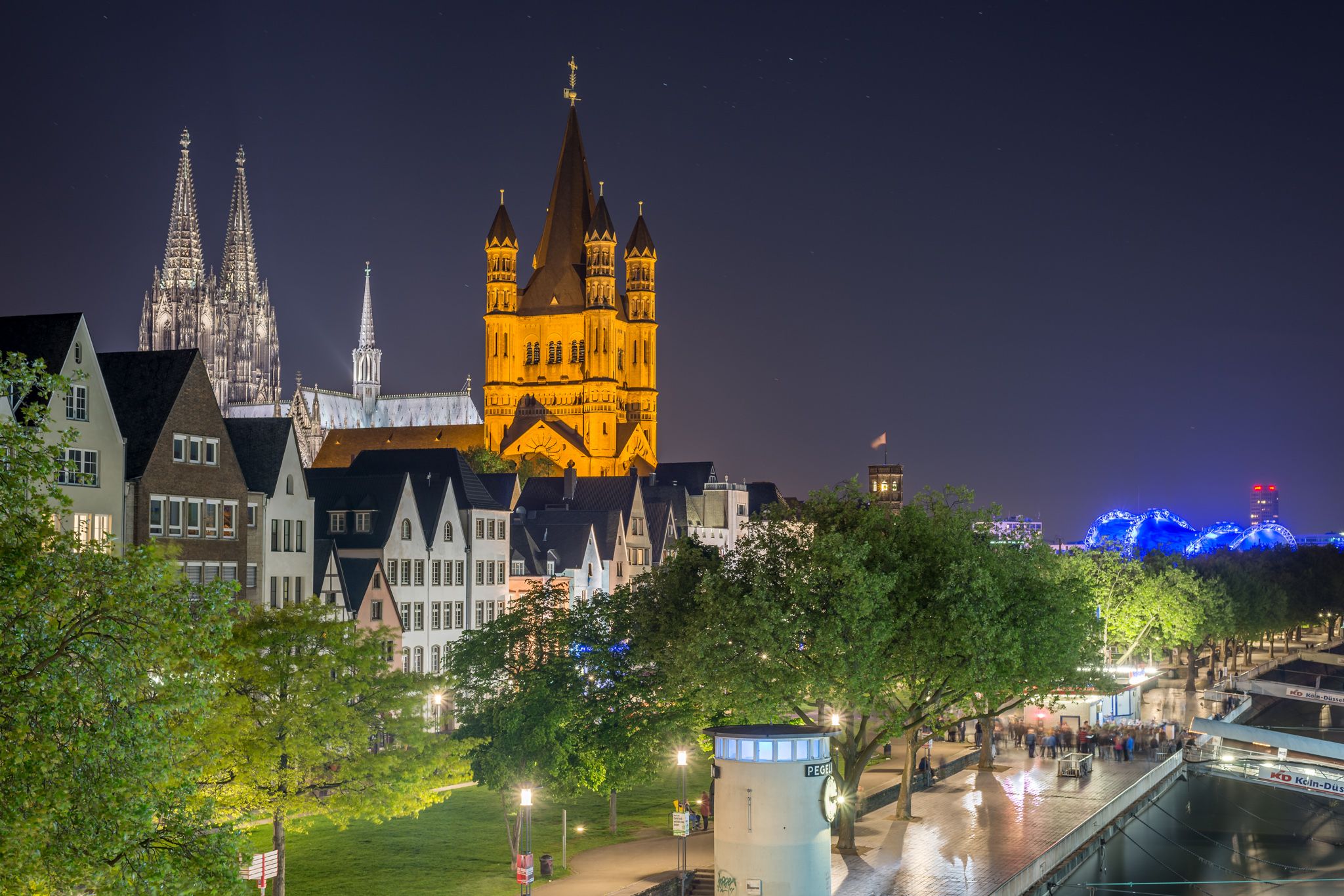 Old Town from Deutzer Brücke, Cologne, Germany