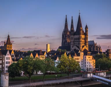 Sunrise at Deutzer Brücke, Cologne