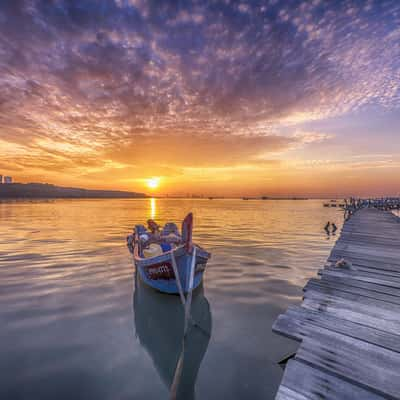 Sunrise over Dove Jetty, Malaysia