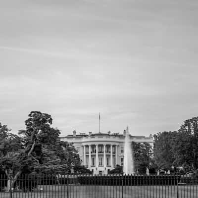 The back of the White House, USA