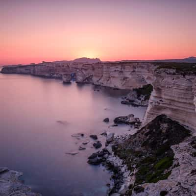 The cliff of Bonifacio, France