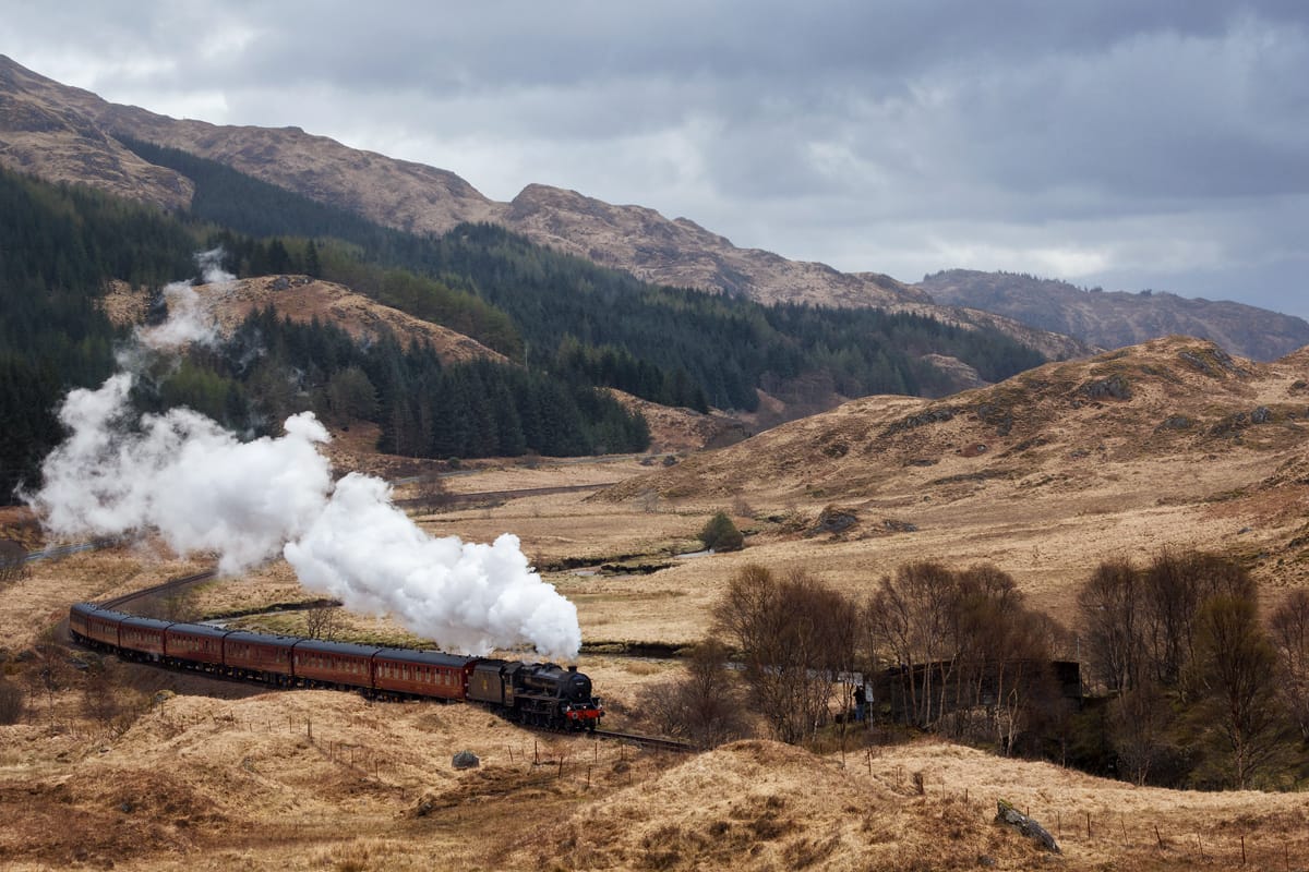 The Jacobite Steamtrain | NOT on Glenfinnan Viaduct, United Kingdom