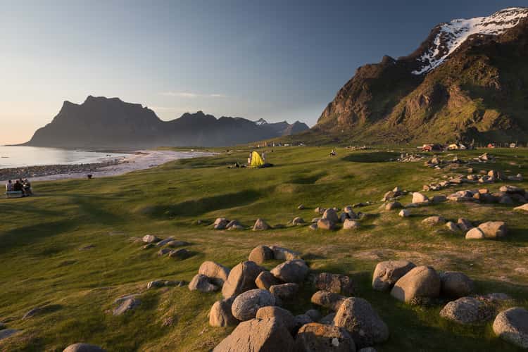 Uttakleiv Beach view