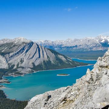 View of Upper Kananaskis Lake from Mount Sarrail, Canada