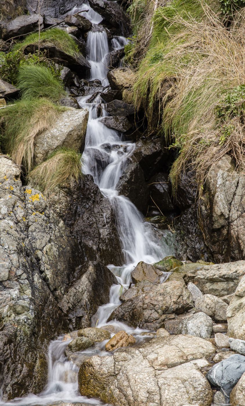 Waterfall, Moulin Huet Bay, Guernsey, United Kingdom