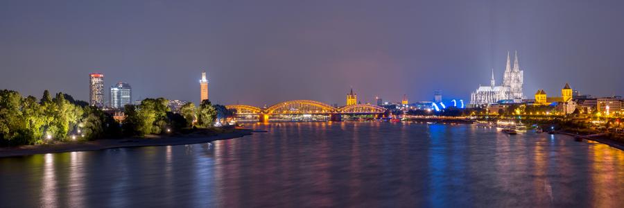 View of Cologne from Zoobrücke