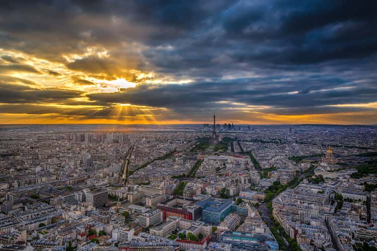 56th floor of Tour Montparnasse (indoors 1 floor below), Paris