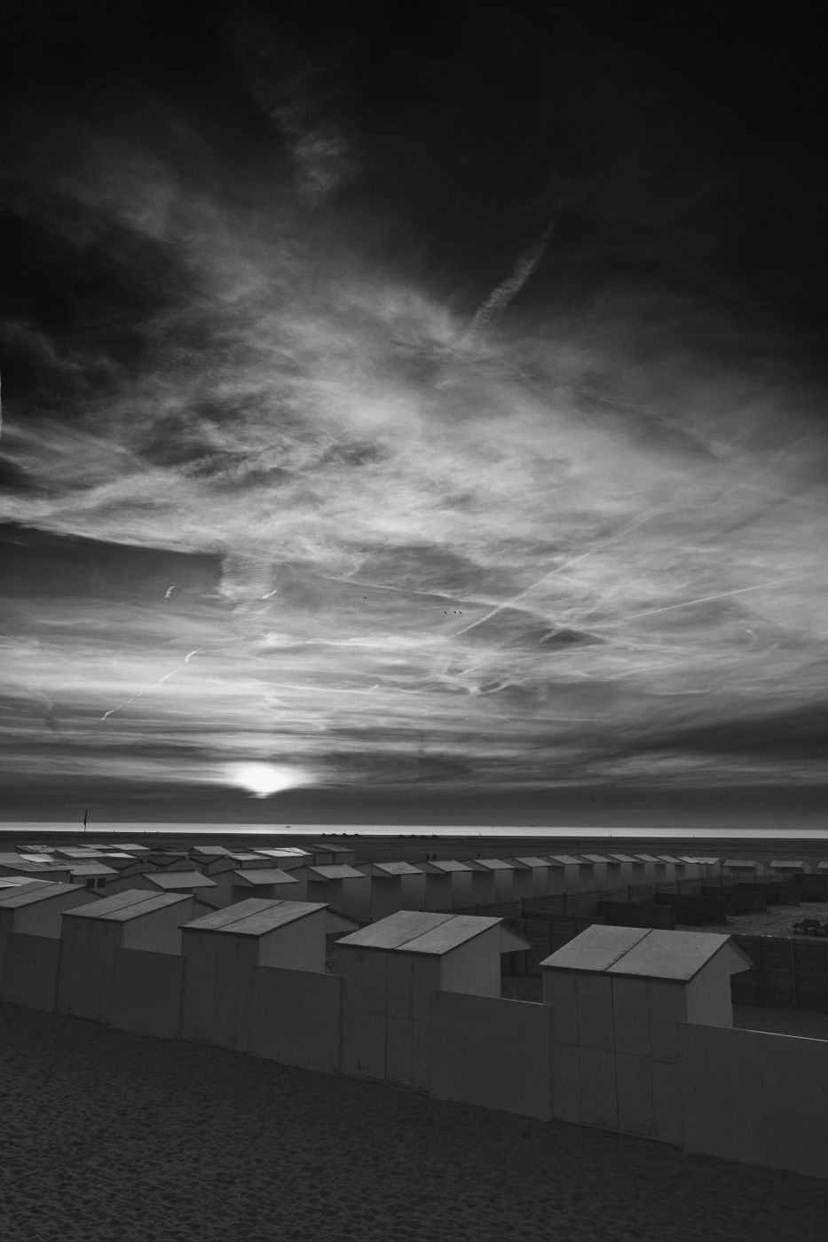 beach huts, Belgium