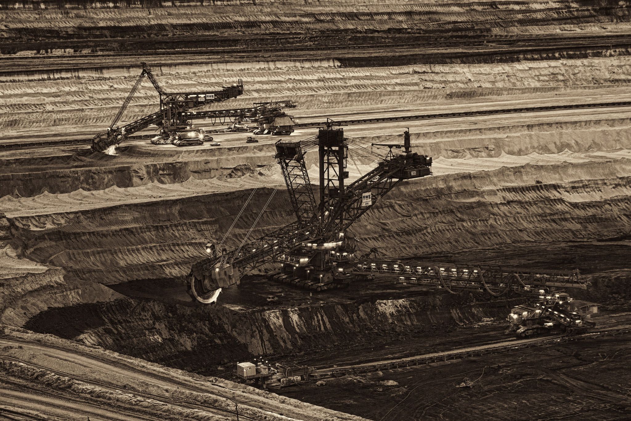 Braunkohletagebau Inden - opencast mining, Germany