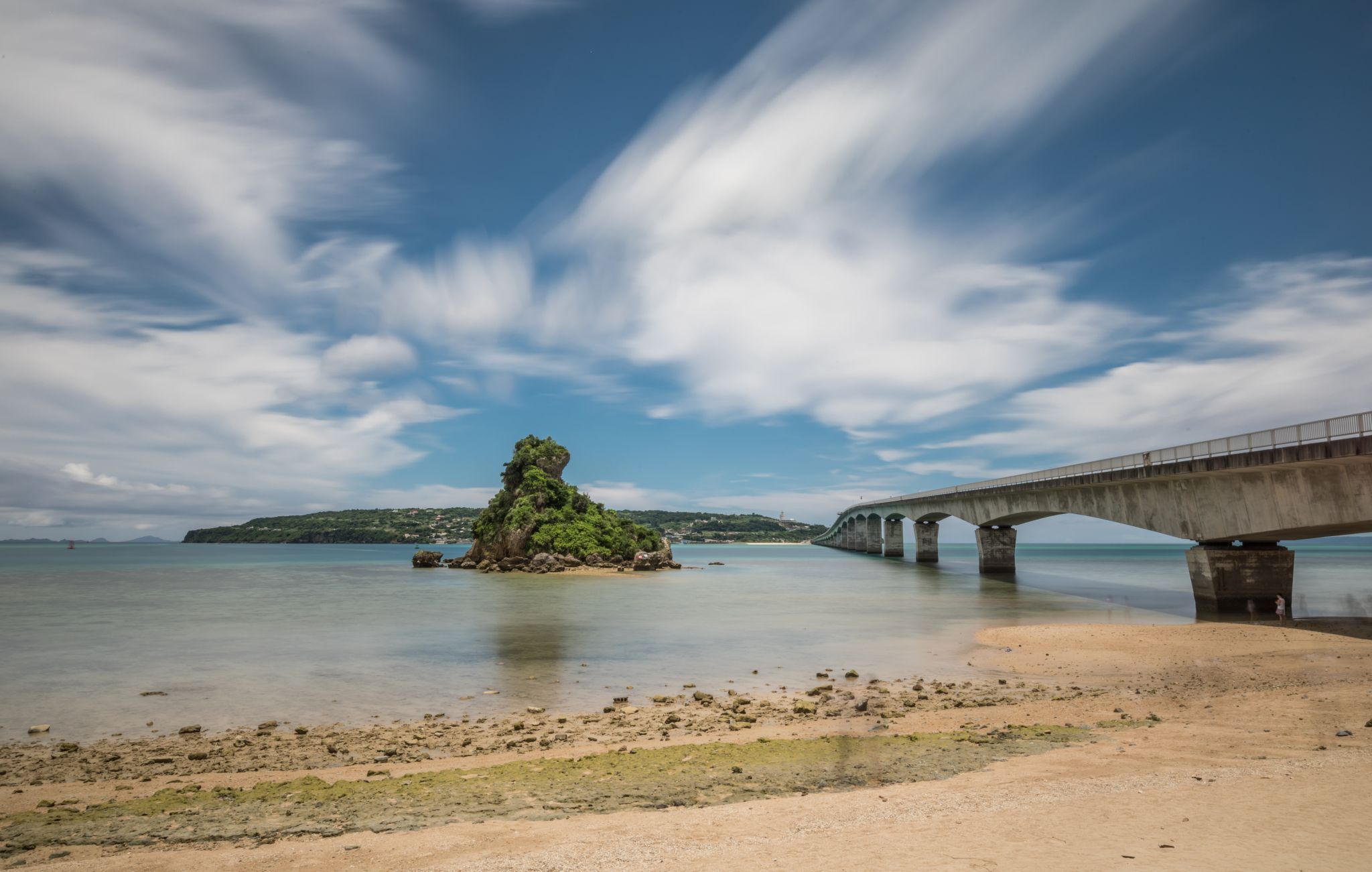 Bridge to Kouri Island, Japan