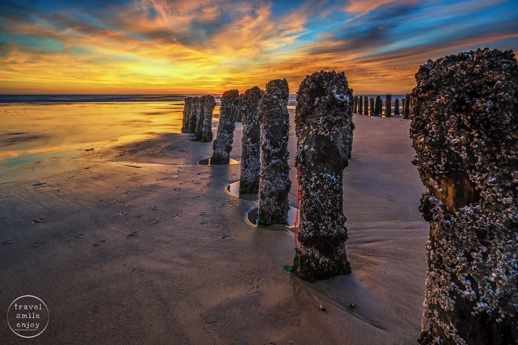 Buhnen at Rantum Beach, Germany