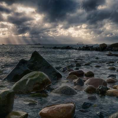 Stones on the Chalk Cliffs, Sassnitz, Germany