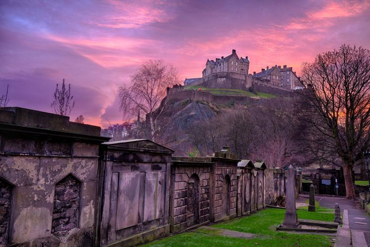 Edinburgh Castle, North West View