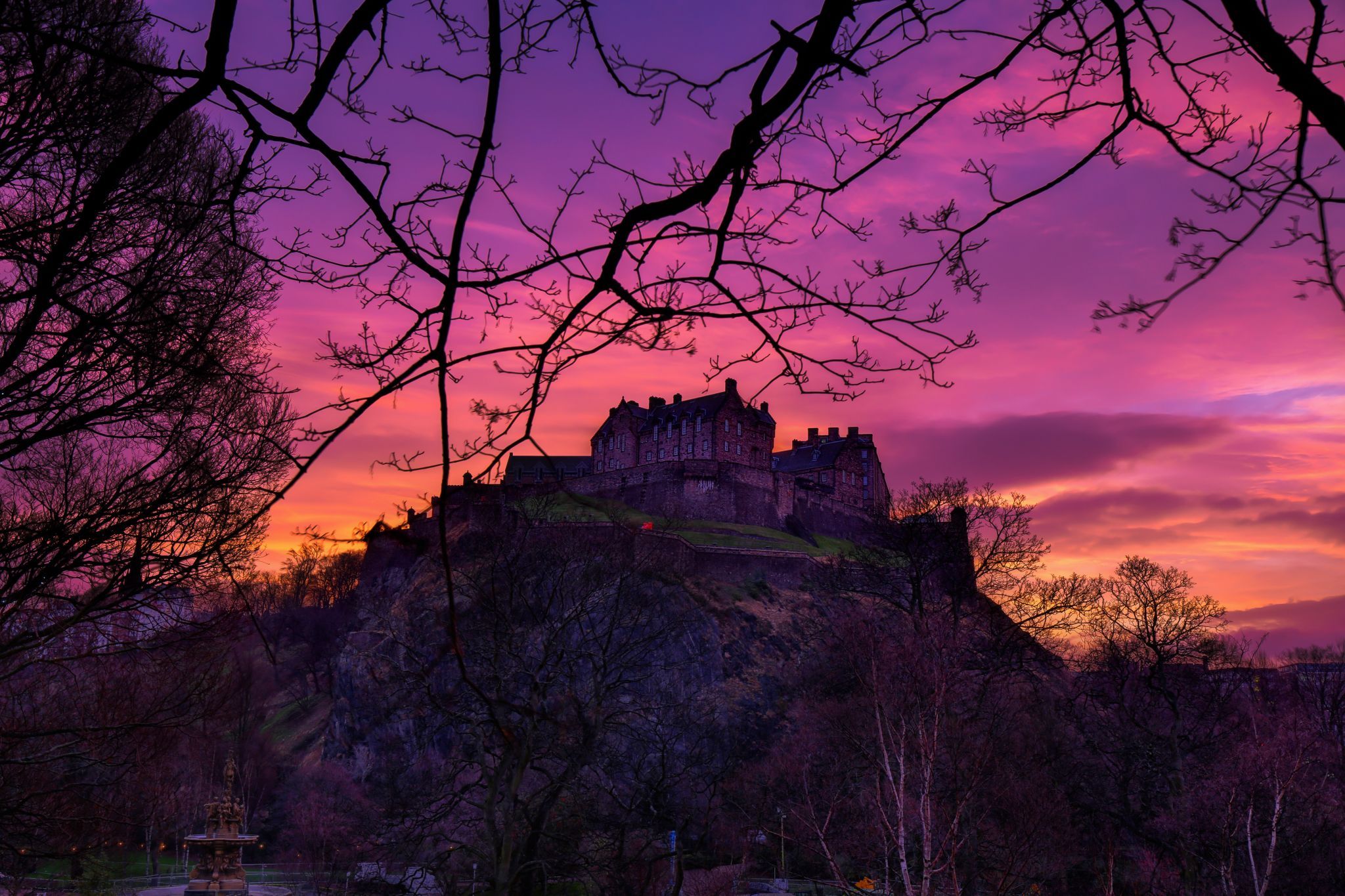 Edinburgh Castle, North West View, United Kingdom