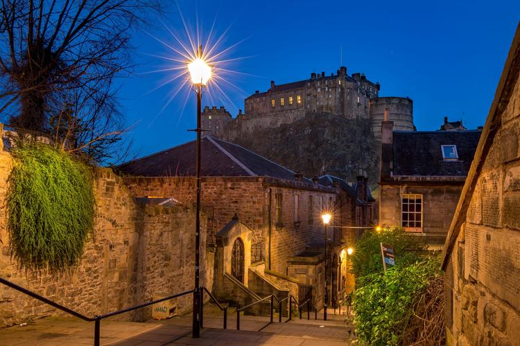 View of Edinburgh Castle from Vennel