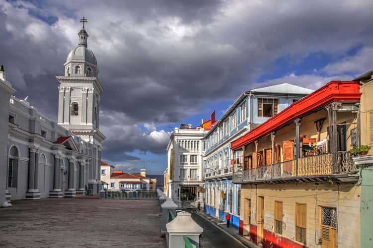 Facade in the Center of Santiago de Cuba