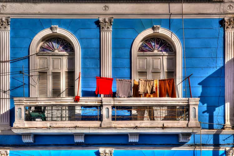 Facade in the Center of Santiago de Cuba