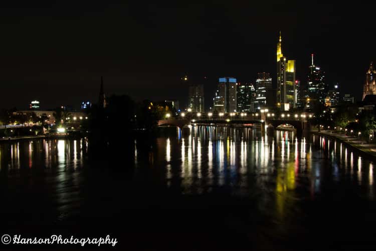 View from “Deutschherrenbridge“, Frankfurt am Main