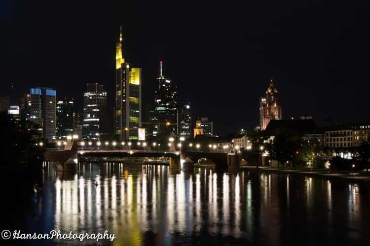 View from “Deutschherrenbridge“, Frankfurt am Main