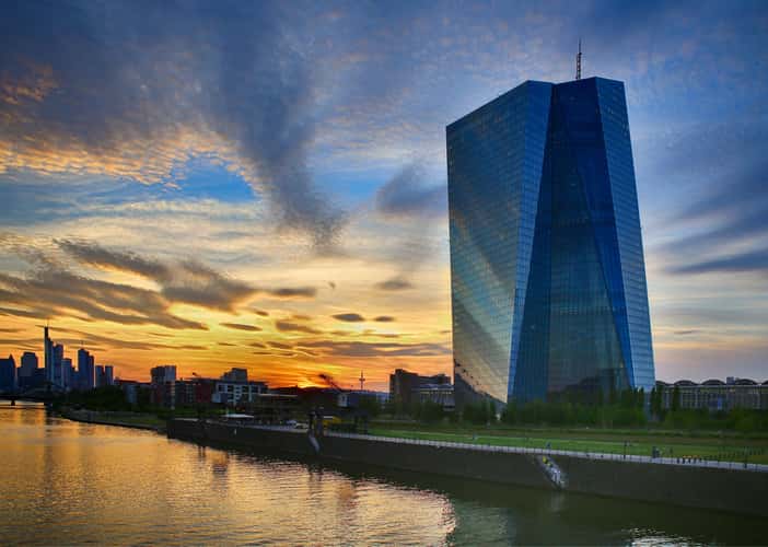 ECB from Deutschherrn Bridge, Frankfurt am Main