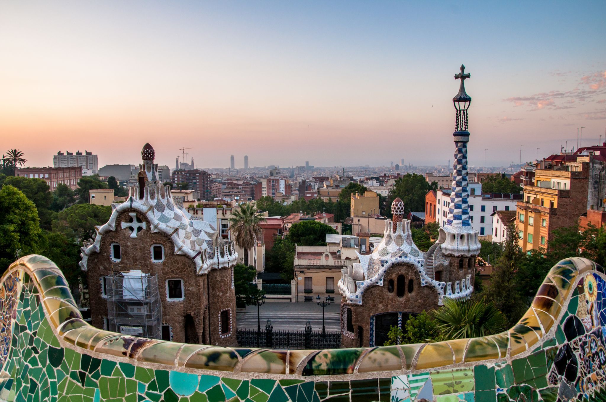 Gatehouse of Park Güell, Spain