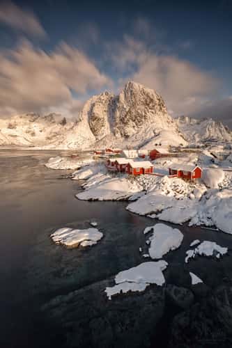 Hamnøy, classic view, Lofoten
