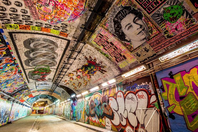Leake Street Graffiti Tunnel, London