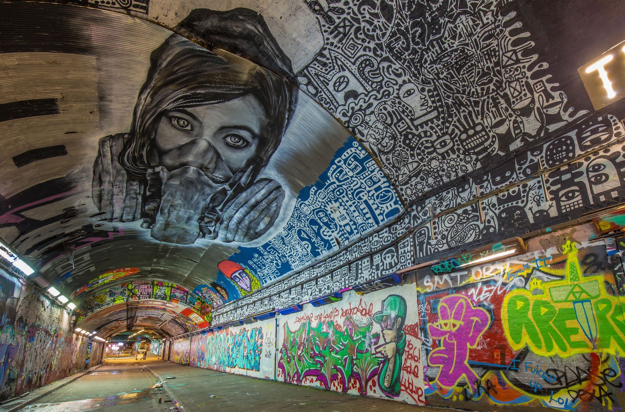Leake Street Graffiti Tunnel, London, United Kingdom