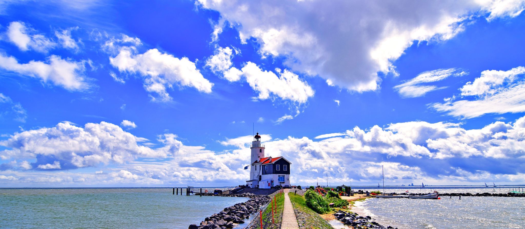 Lighthouse at Marken, Netherlands