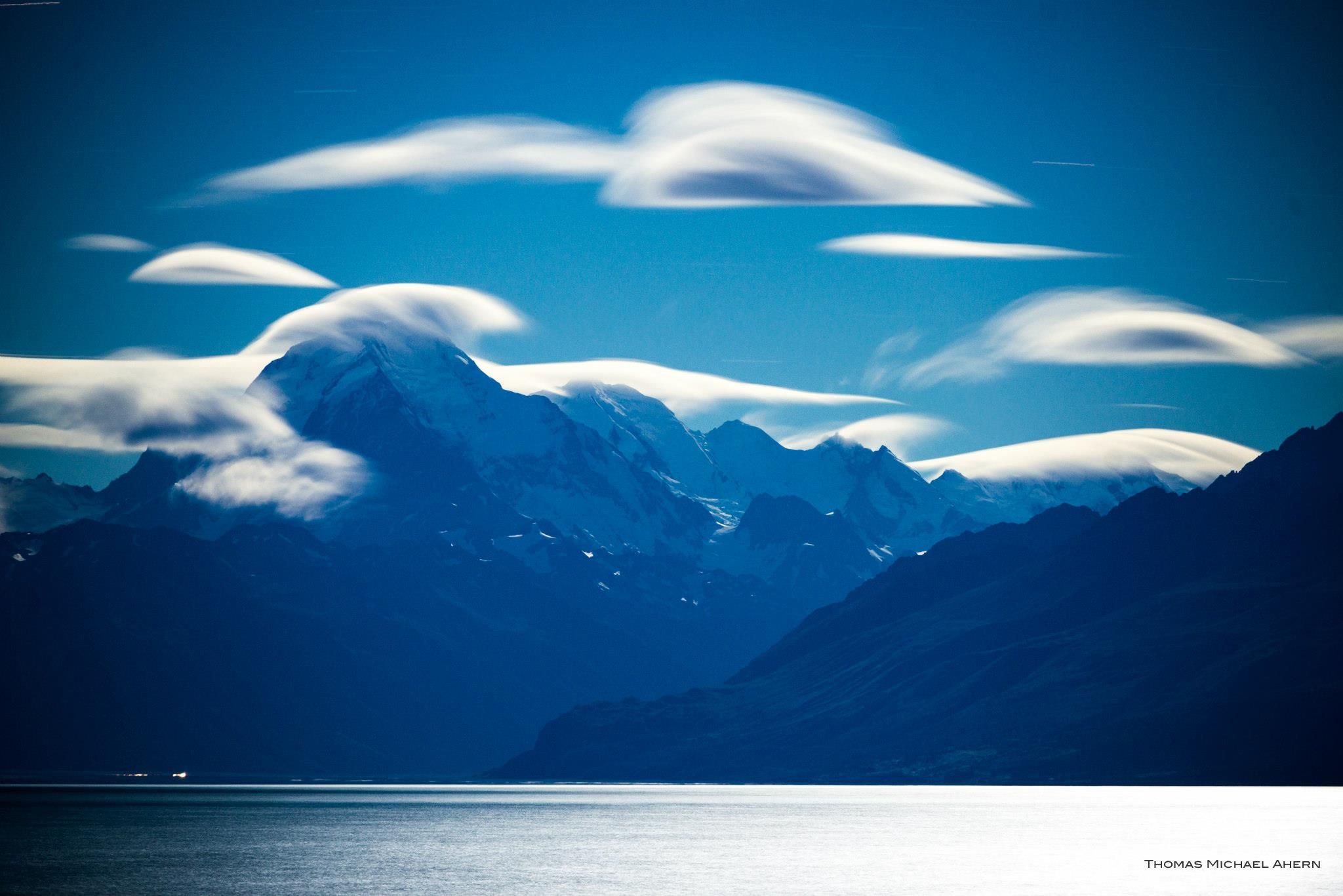 Midnight view over Lake Pukaki, New Zealand