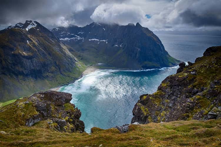 Kvalvika Beach from Mt. Ryten, Lofoten