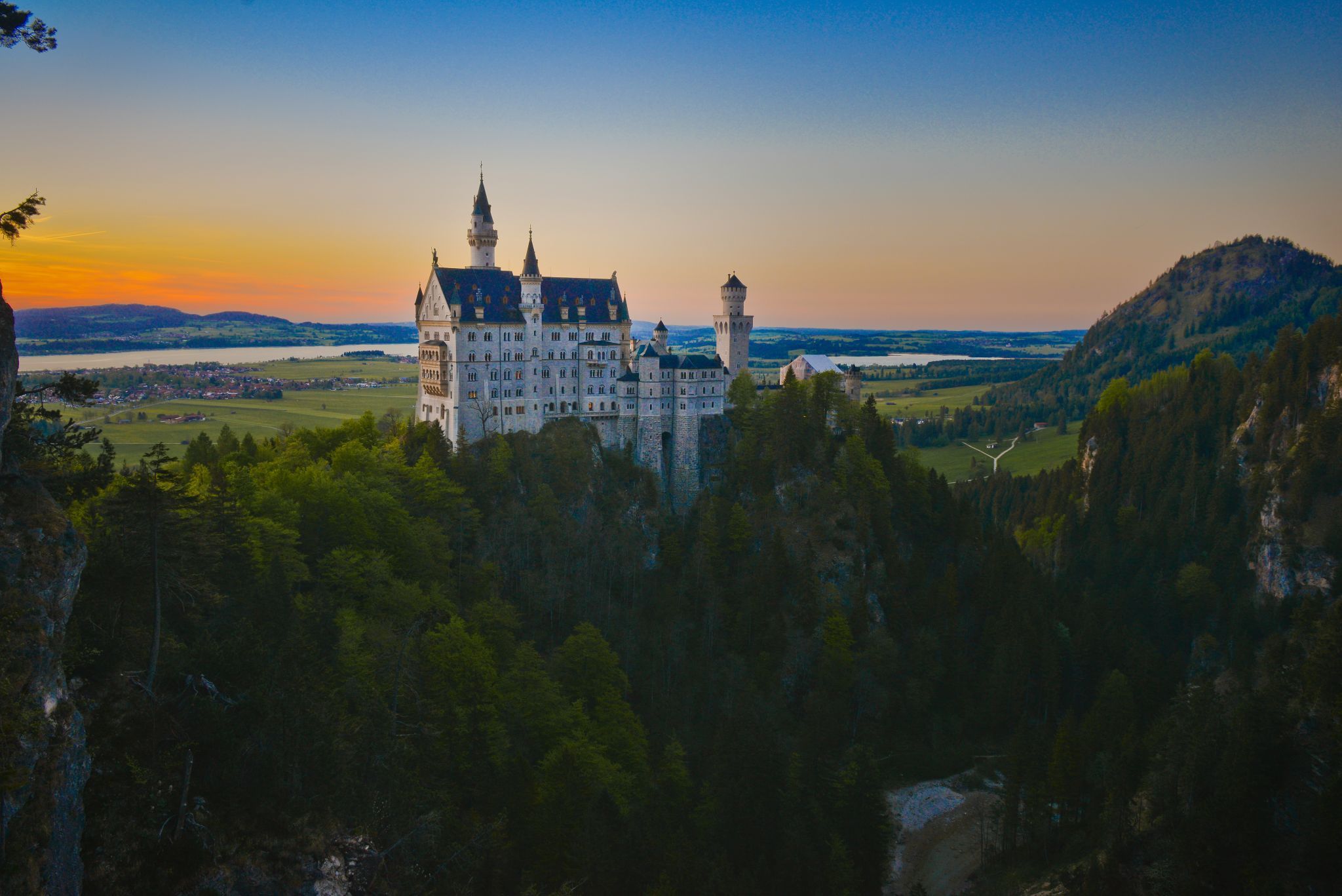 Neuschwanstein Castle from Marienbridge - The classic view, Germany