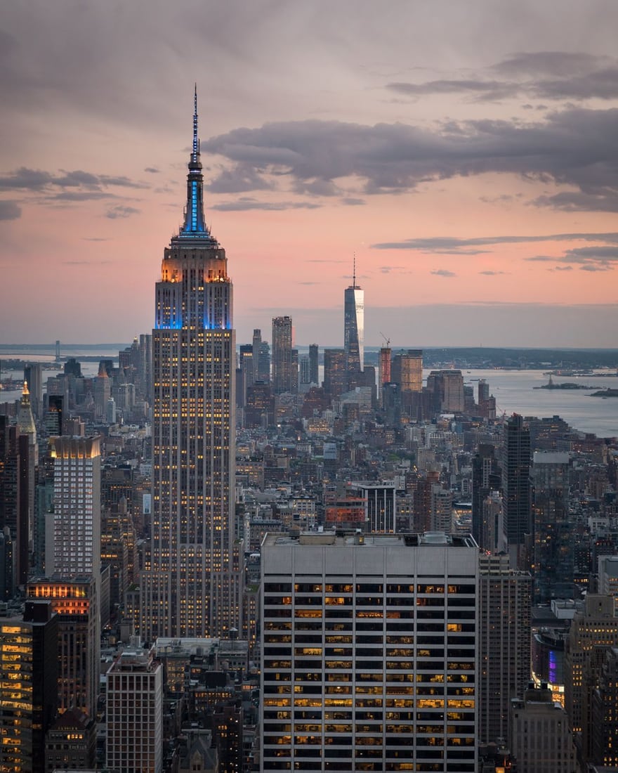 View from “Top of the Rock“, New York City, USA