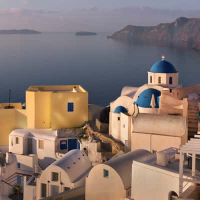 Oia Village in the Morning, Santorini, Greece, Greece