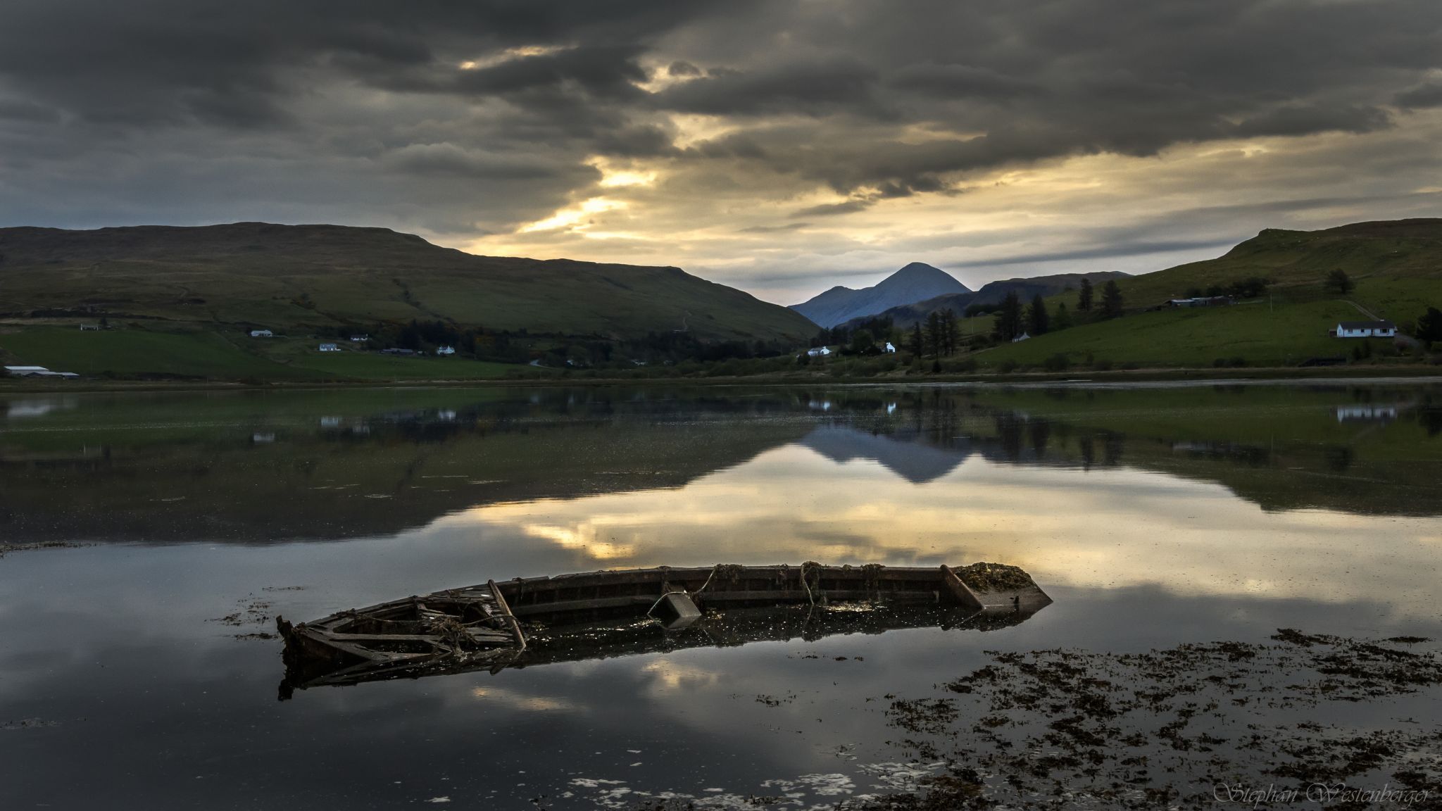 Old Fisherman's Boat at Loch Harport, Scotland, United Kingdom
