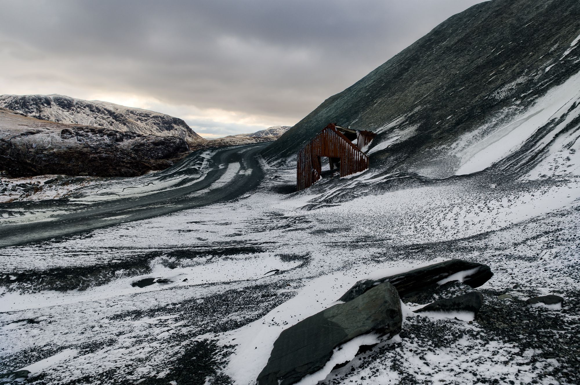 Old Miner's Shed at Honister Slate Mine - Lake District, United Kingdom