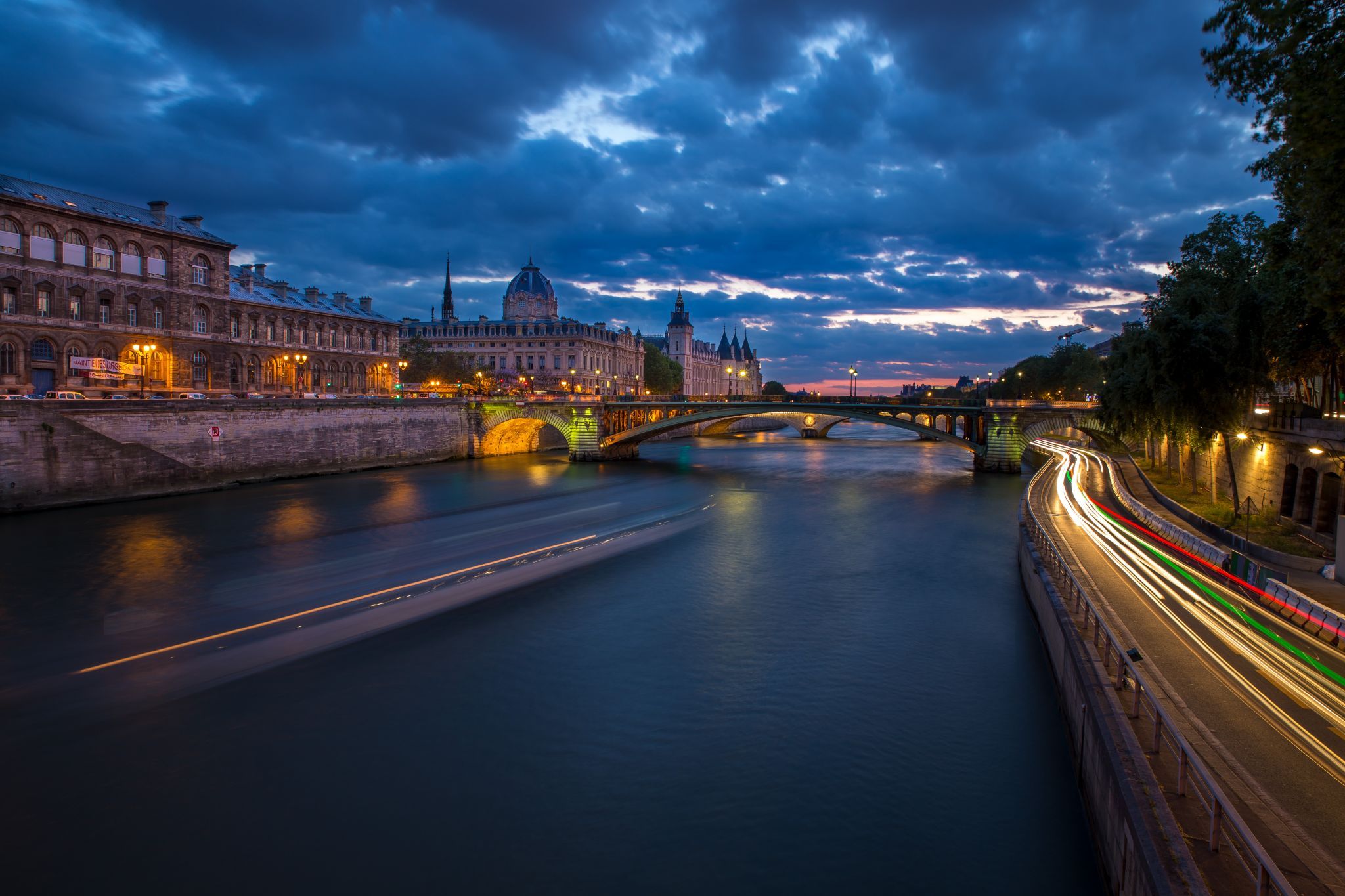 Paris, View from Pont d'Arcole, France
