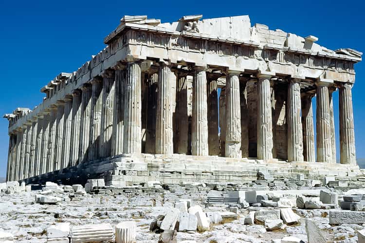 Parthenon on Acropolis of Athens